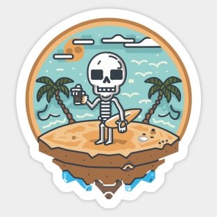 Surfer Scallywag Sticker